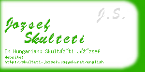 jozsef skulteti business card